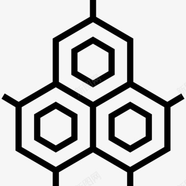 保健足疗细胞保健9线性图标图标