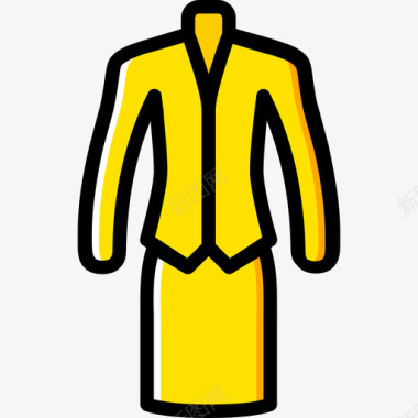 西服女装3黄色图标图标