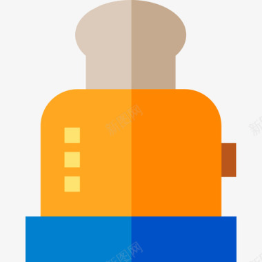 防水图标烤面包机上午例行11平铺图标图标