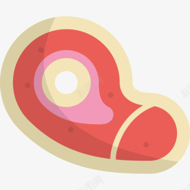 牛排烤肉牛排烤肉15块平底图标图标