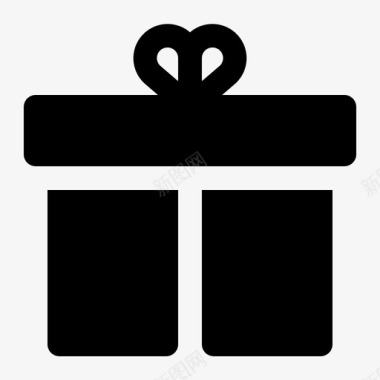 圣诞礼物盒子圣诞节图标图标