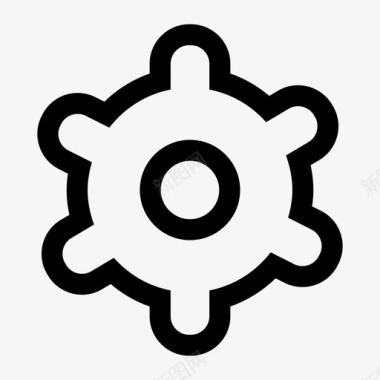 公共标识红公共配置图标