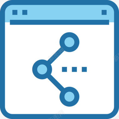 浏览器图标浏览器浏览器和界面2蓝色图标图标