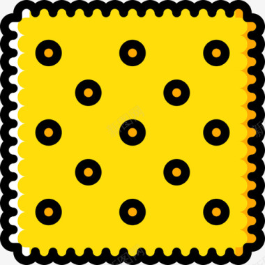 饼干美食7黄色图标图标