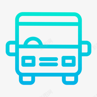 公共标识红公共汽车汽车5坡度图标图标