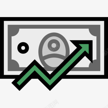 钱搜索引擎优化营销业务财务线性颜色图标图标