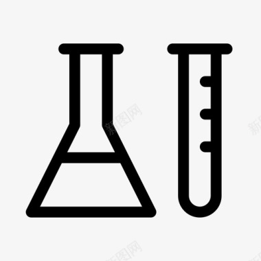 烧杯化学烧杯烧瓶图标图标