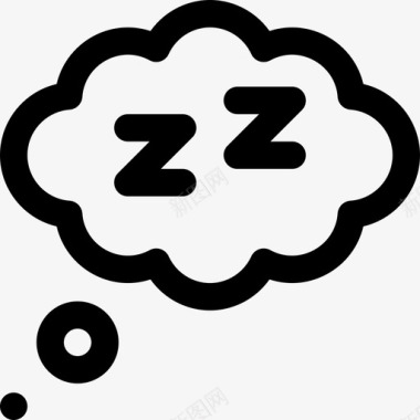 生活睡眠健康生活方式2线性图标图标