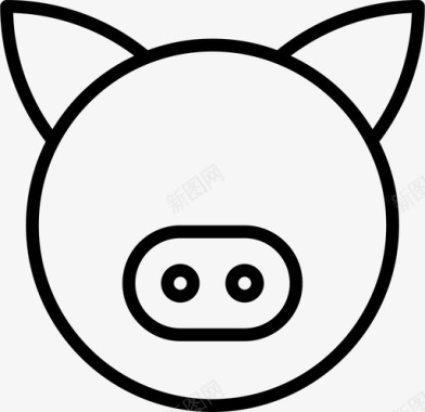猪野猪家养图标图标