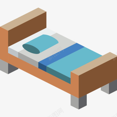 家具扁平风床家具39扁平图标图标