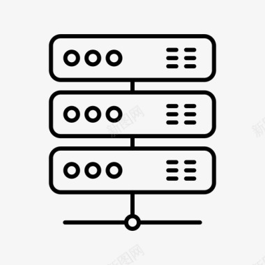 服务器数据线路图标图标