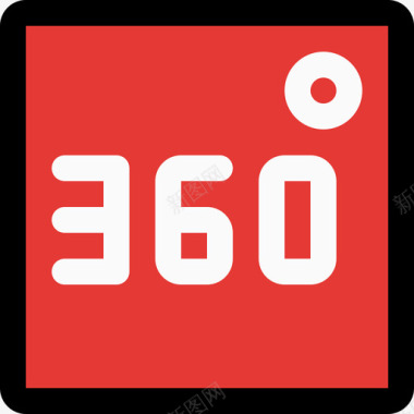 360全景图360视频视频19线性颜色图标图标