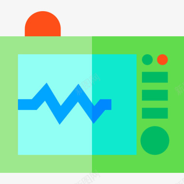 心电图医疗器械平板图标图标