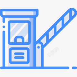 收费公路收费公路城市31蓝色图标高清图片
