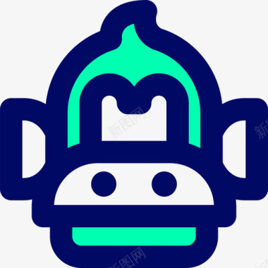 黑猴子猴子电脑游戏2绿影图标图标