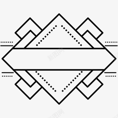 多彩几何元素装饰艺术模板优雅的几何图形图标图标