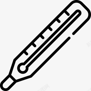 温度限制温度计兽医11线性图标图标
