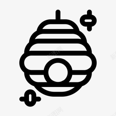 蜂巢蜜蜂蜂蜜图标图标