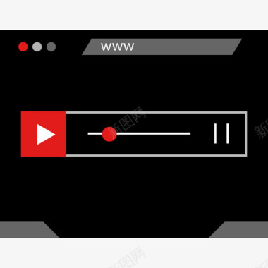 视频播放app视频播放器网页23平面图标图标