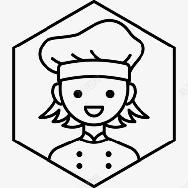 化身女孩化身厨师图标图标