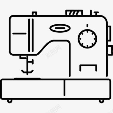缝纫针缝纫机电子23线性图标图标