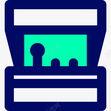 信息标志街机电脑游戏2绿影图标图标