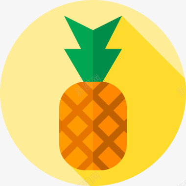 菠萝夏季4平淡图标图标