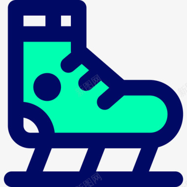 哈密瓜冰溜冰运动32绿影图标图标