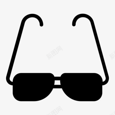 父亲节眼镜墨镜太阳镜图标图标