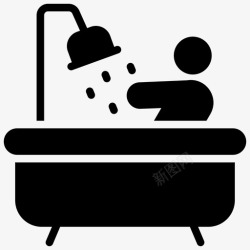 按摩浴缸浴缸浴室按摩浴缸图标高清图片