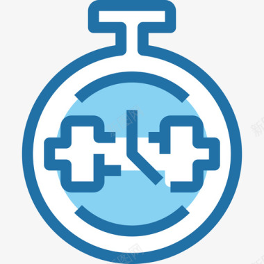 私教健身定时器健身和健康2蓝色图标图标