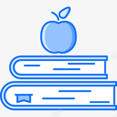 苹果学校32蓝色图标图标