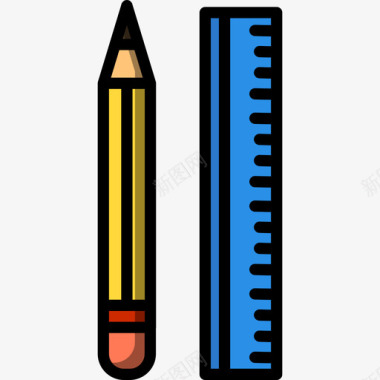 DIY手工铅笔手工8线颜色图标图标