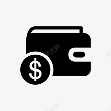 金钱金融钱袋子收入金融金钱图标图标