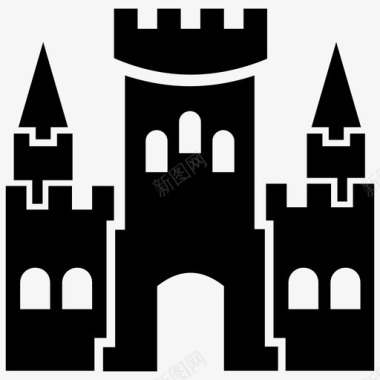 城堡城堡城堡庄园法国城堡图标图标