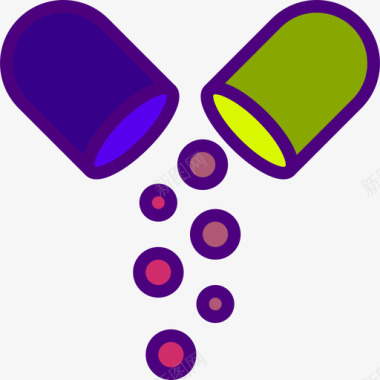 图标下载药物药物3线性颜色图标图标