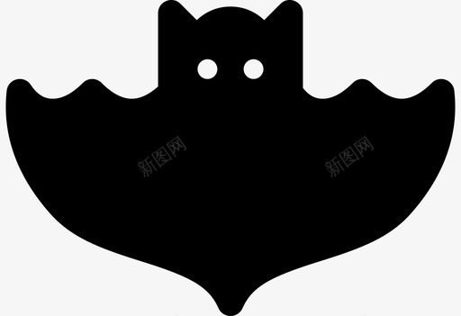 翅膀蝙蝠哺乳动物夜晚图标图标
