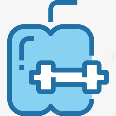 蓝色喷壶健康健康和健康2蓝色图标图标