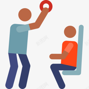 公共交通标识公共交通城市象形图2彩色图标图标