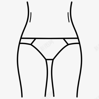 丁字裤塑身内衣内裤图标图标