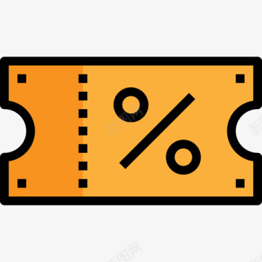最后优惠优惠券电子商务54线颜色图标图标