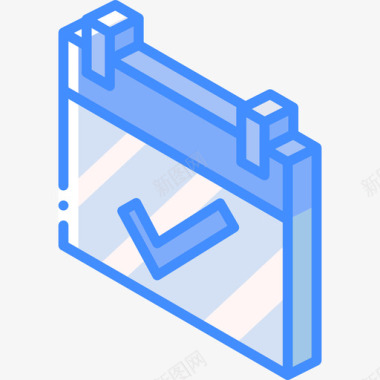 秋冬必备日历必备款16蓝色图标图标