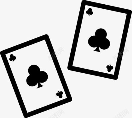 魔术赌博扑克牌图标图标