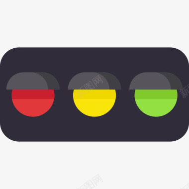 表情符号的方红绿灯旅行地点表情符号2平坦图标图标