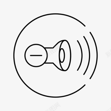 音频波形低音量音频音乐图标图标