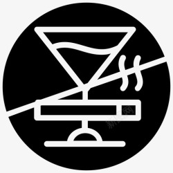 禁酒戒酒禁烟禁酒图标高清图片