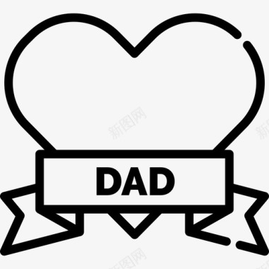 父亲节大促销心脏父亲节3直系图标图标