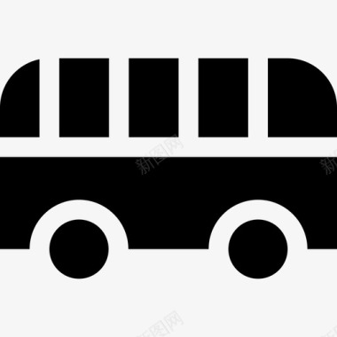 公共标识红公共汽车城市23满载图标图标