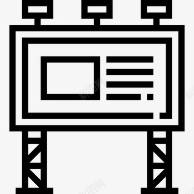 广告黑板广告牌广告11直线图标图标