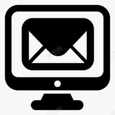 电子邮件营销商业信息电子邮件广告图标图标